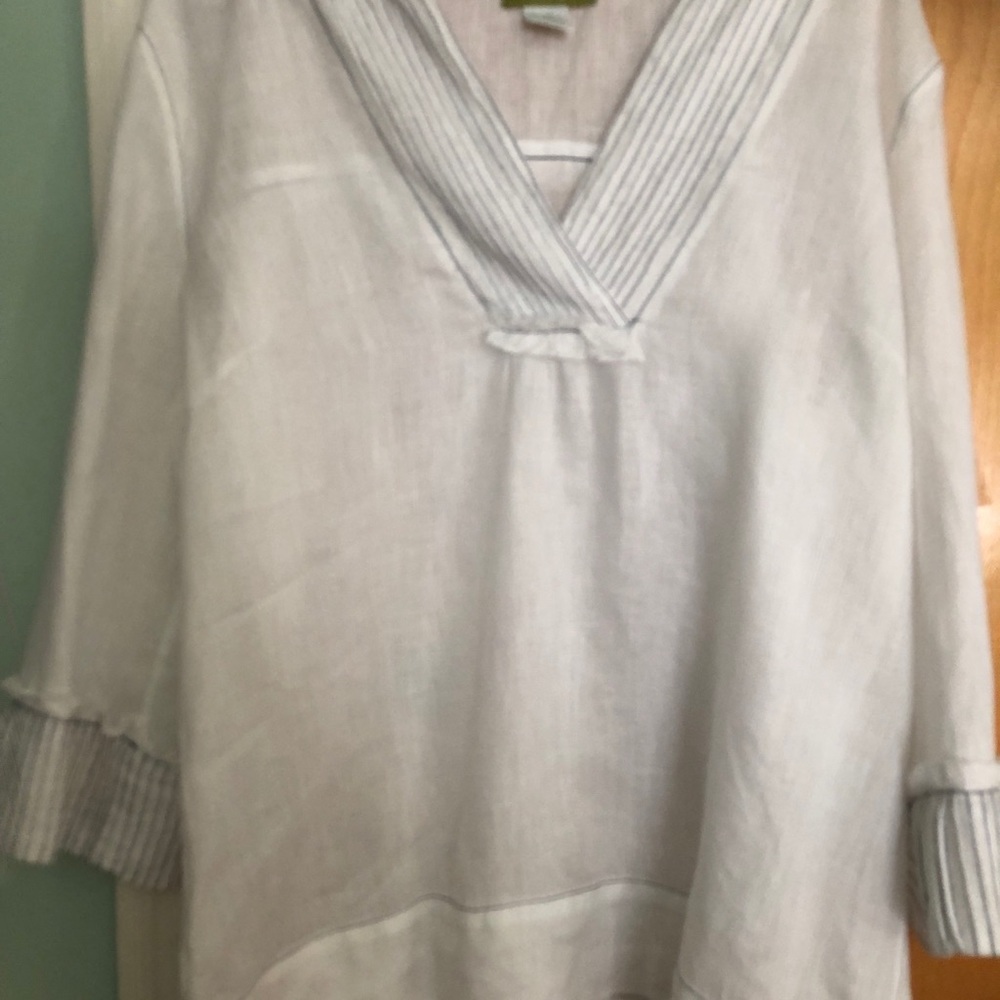 White linen tunic